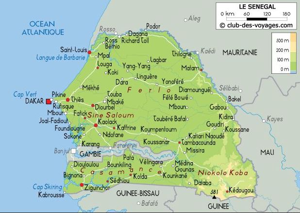 La géographie du Sénégal