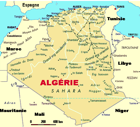 La Géographie de l'Algérie 