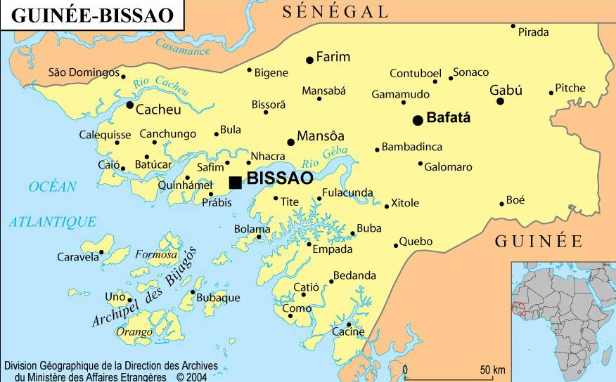 La géographie de la Guinée-Bissau